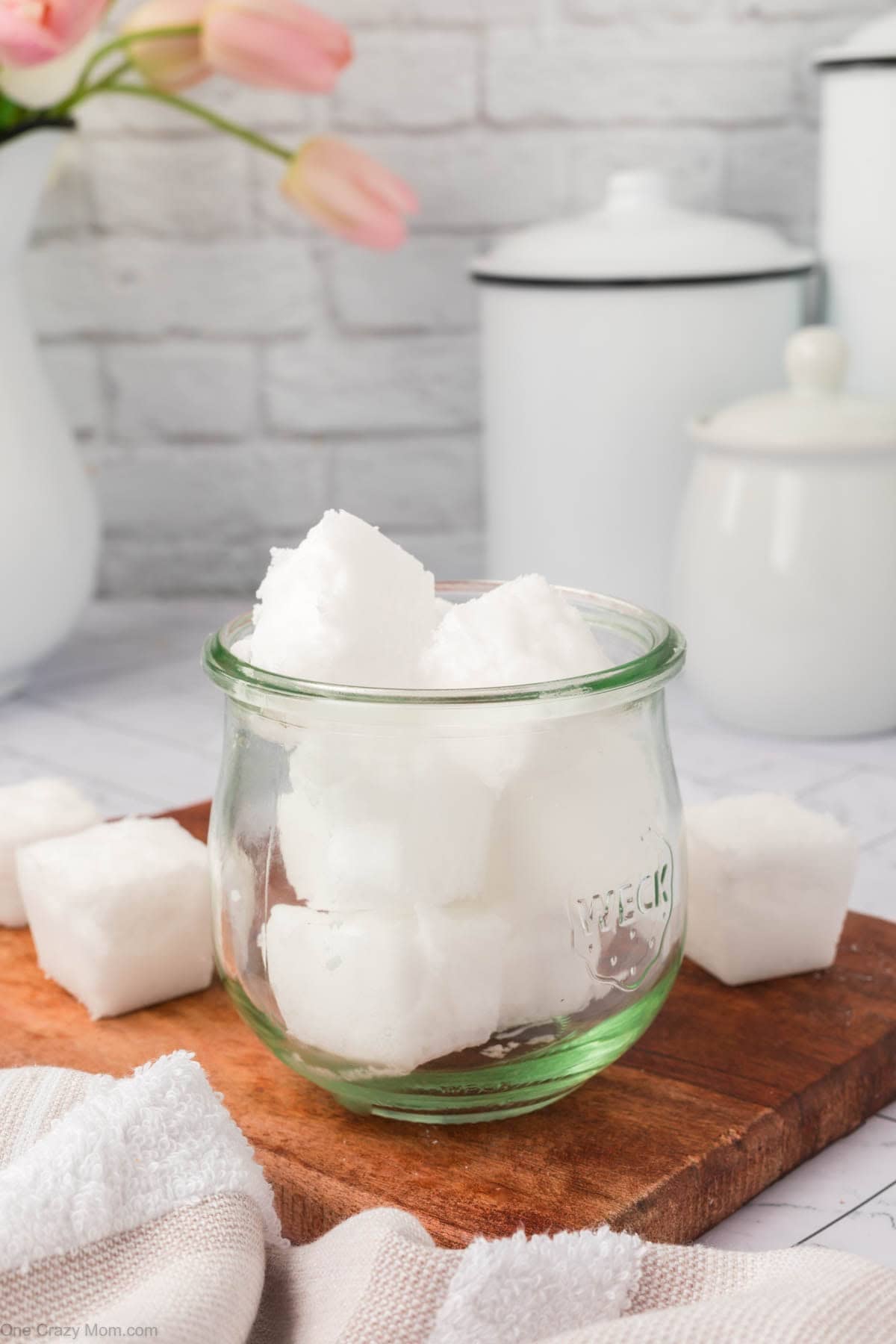 DIY Toilet cleaner stored in container.