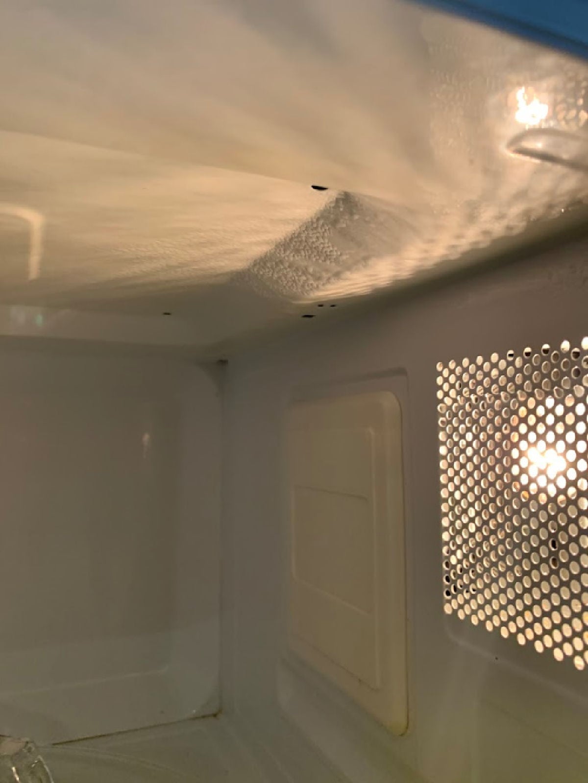 Microwave with steam.