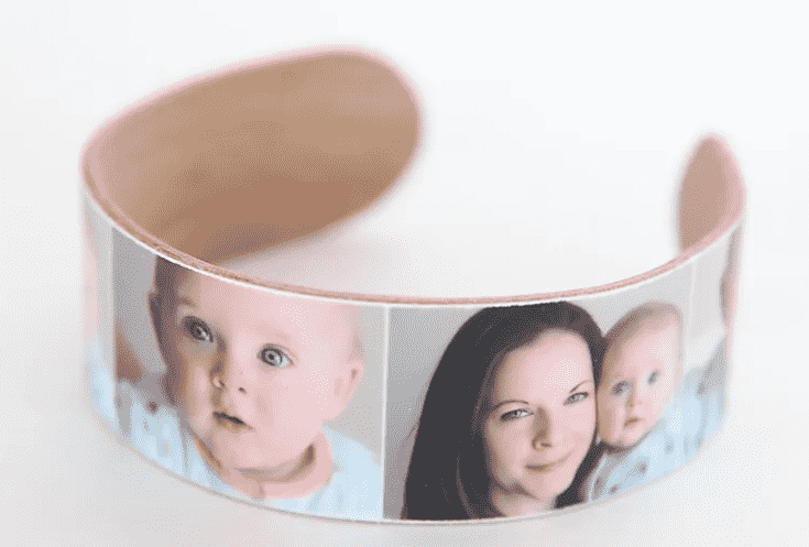 Bracelet made out of a popsicle stick.