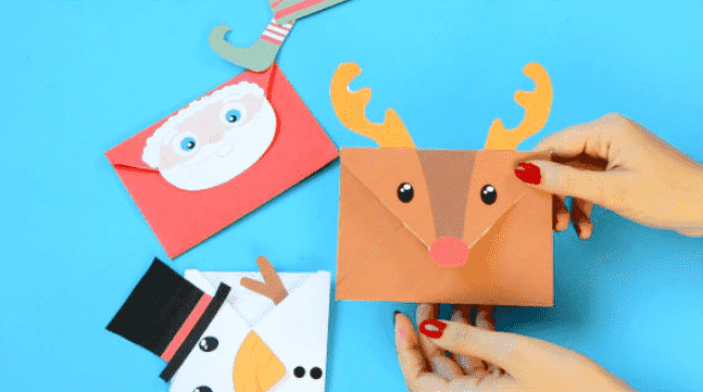 Christmas character envelopes for cash.