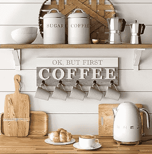 Coffee hanging rack.