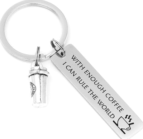 Keychain for coffee lovers.