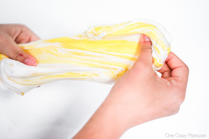 Clay and slime stretched together.