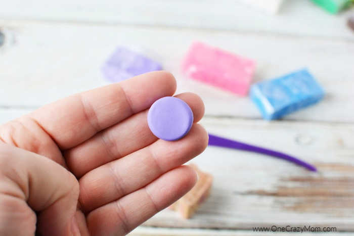 Clay shaped into a smooth flat shape.