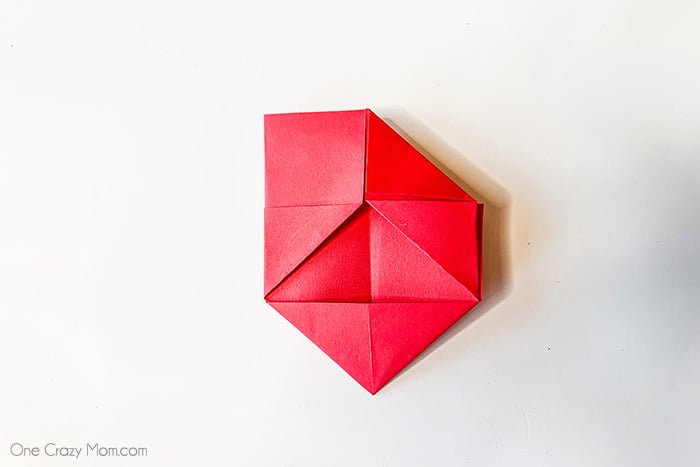 Both points folded to the center.