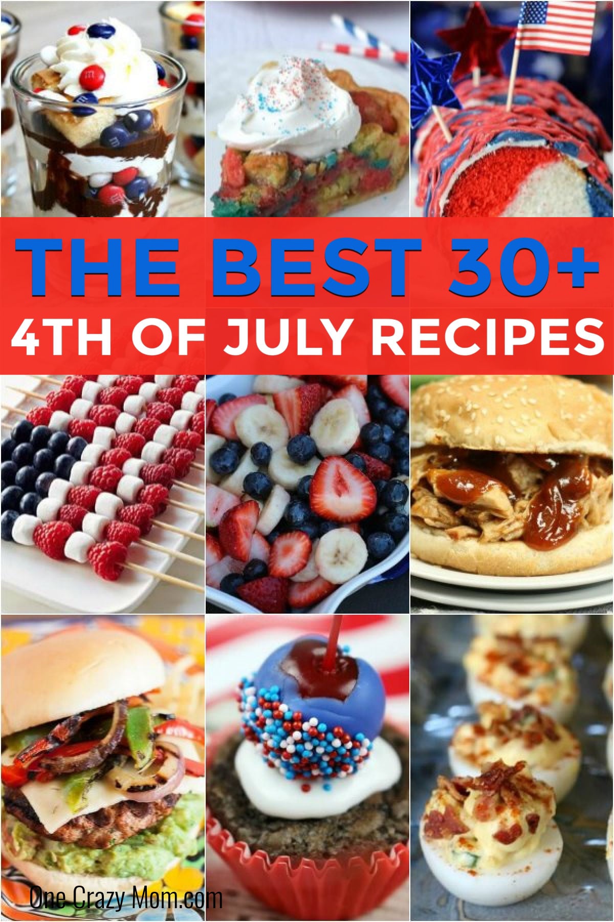 Check out the best 4th of July Recipes. Everyone will love these easy 4th of july recipes that are perfect for BBQ's. Over 30 4th of july bbq food ideas.
