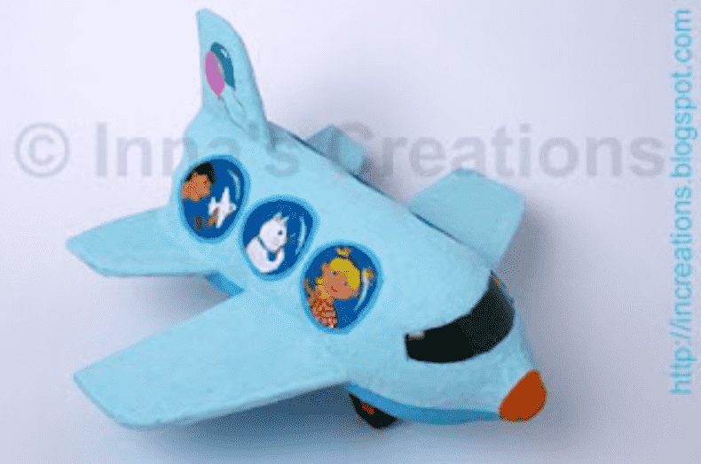 Paper mache airplane.
