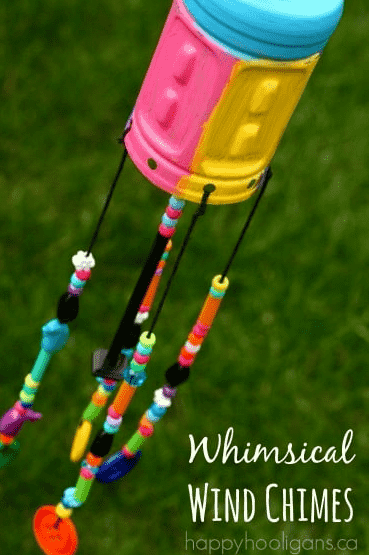 Wind chimes with beads.