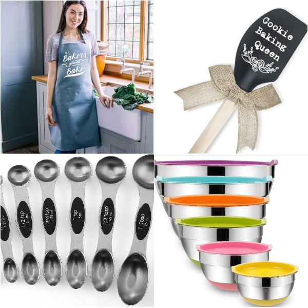 If you have friends and family that love to bake, we have the absolute best gifts for bakers they will love. These ideas include novice bakers to experienced chefs. Check out this fun and frugal list of 35 gifts that include unique ideas for birthday, Christmas, and more. Surprise your friends and family with the best Christmas gifts and ideas for all year-round. #onecrazymom #bestgiftsforbakers #diychristmas
