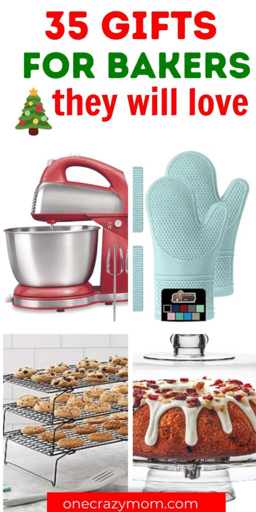 If you have friends and family that love to bake, we have the best gifts for bakers they will love. These ideas include novice bakers to experienced chefs. Check out this fun and frugal list of 35 gifts that include unique ideas for birthday, Christmas, and more. Surprise your friends and family with the best gifts for all year-round. #onecrazymom #bestgiftsforbakers #diychristmas