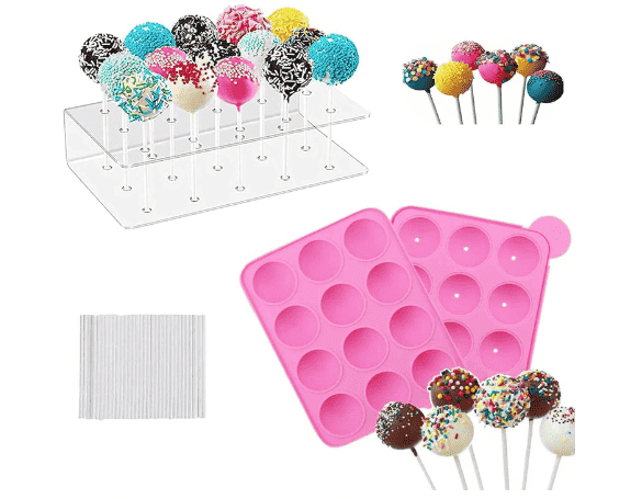 Cake pop stand and molds.