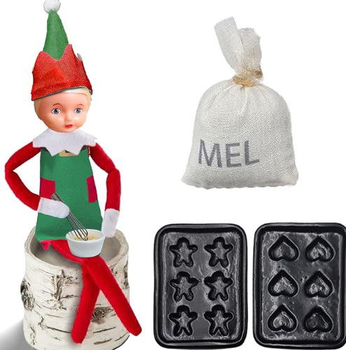 Baking set with elf.