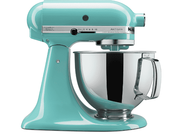 Teal Stand Mixer.