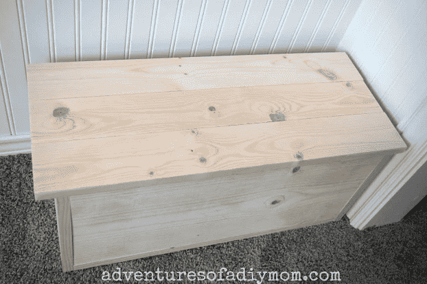 Wooden toy box.