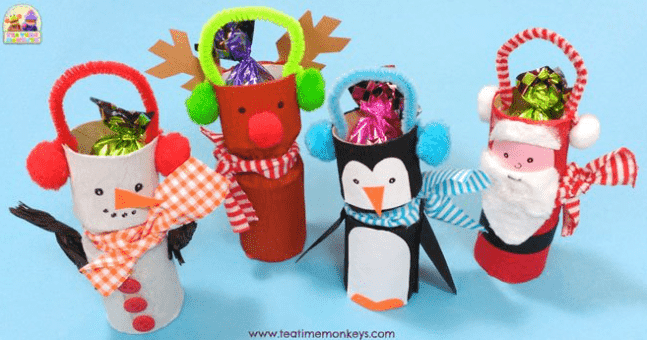 Christmas craft with candy.