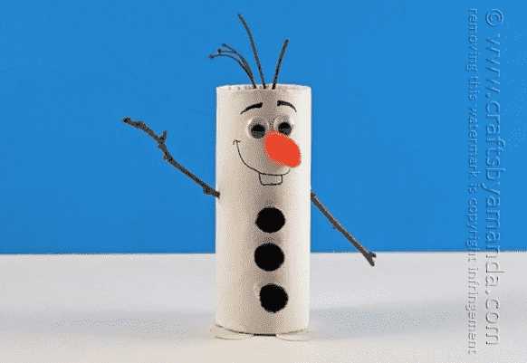 Olaf snowman diy