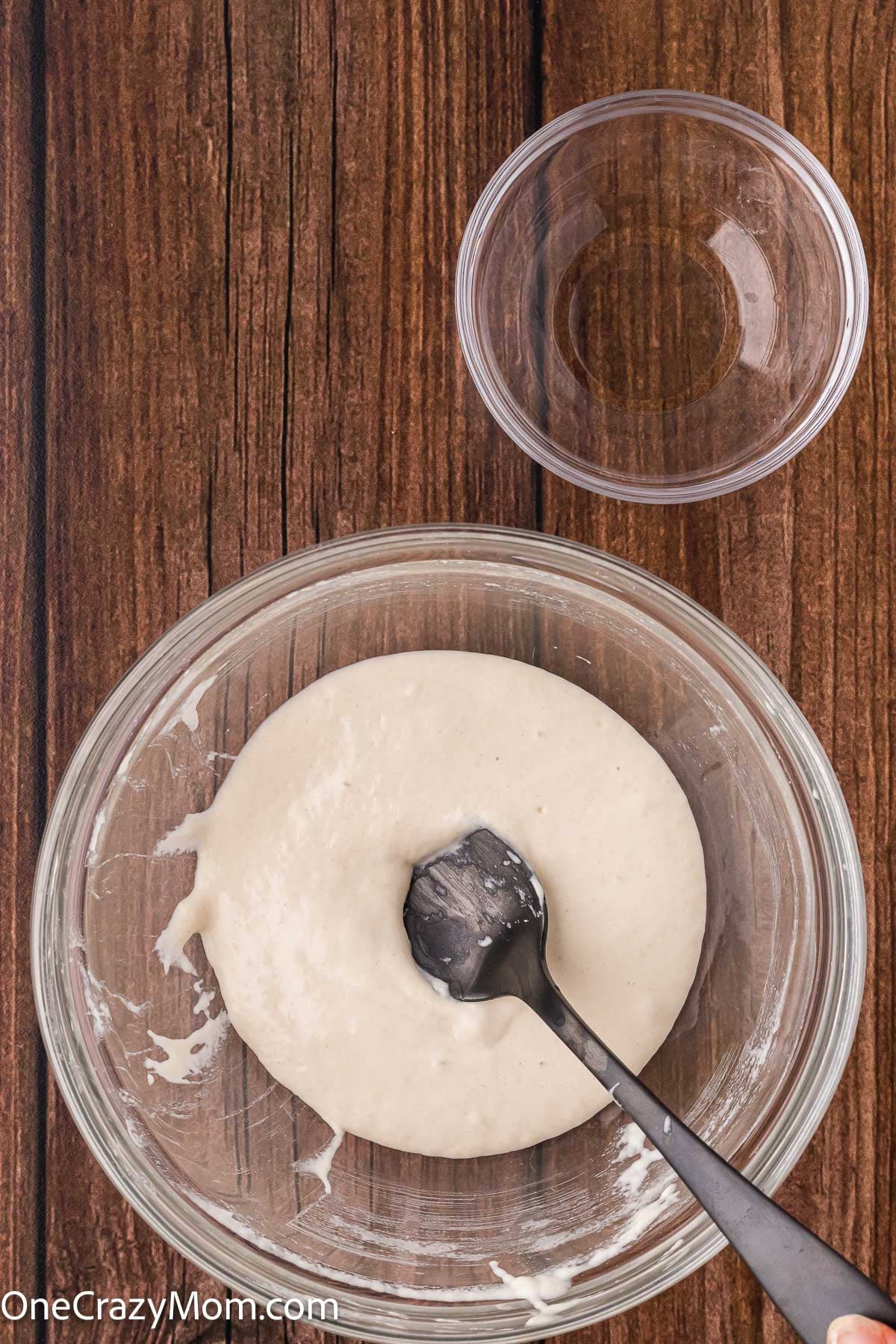 Glue mixture combined until smooth.