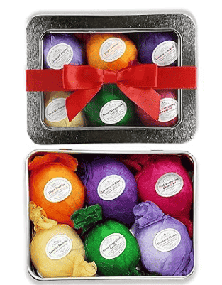 Box of bath bombs.