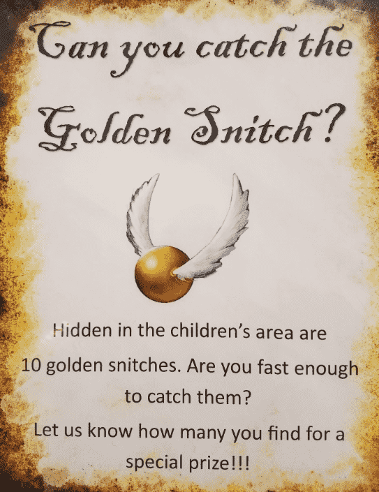 Scavenger hunt idea sheet