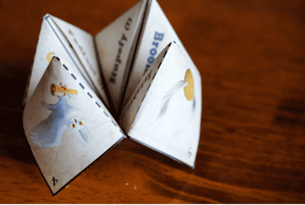 Origami sorting hat printable.