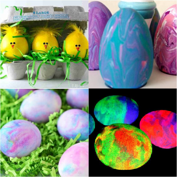 We have 25 Easter egg decorating ideas that are so easy and the kids will love. Gather the family together and make lots of sweet memories with these ideas. We have 30 Easter egg decorating ideas that are easy and the kids will love. Get the entire family together and try these fun and creative ideas that will make the cutest eggs. You will love these simple DIY egg decorating ideas. #onecrazymom #easterideas #eastereggs #DIY