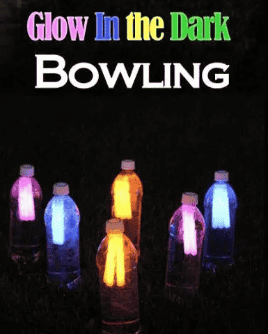 Glow in the dark bowling.