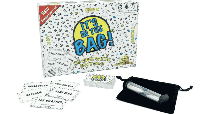 It's in the bag game and supplies spread out.