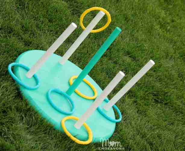 Ring toss in the yard.