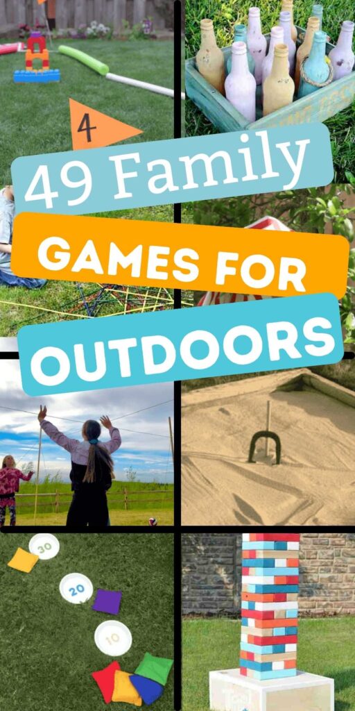 Family games for outdoors for tons of fun at your next party, family reunion, gathering and more. 49 games that are easy and cheap to make. Everyone will have a blast with these fun outdoor games for the entire family! #onecrazymom #familygamesforoutdoors #games #familygames
