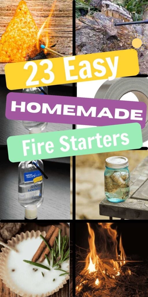 These DIY Homemade Fire Starters for camping are frugal and easy to make. Who doesn’t love a good and wholesome campfire with family and friends? We’ve rounded up 23 simple DIY homemade fire starters for camping. Learn how to make the best fire starters for camping with lint, logs, sawdust, egg carton and more. #onecrazymom #homemadefirestarters #campfirestarters