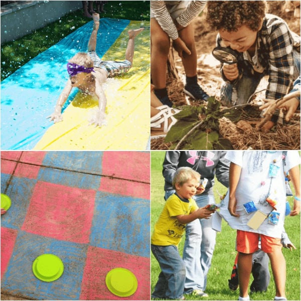 Family games for outdoors for lots of fun at your next party, family reunion, gathering and more. 49 games that are easy and frugal to make. Everyone in the family will have a blast with these fun outdoor games for families! #onecrazymom #familygamesforoutdoors #games #familygames
