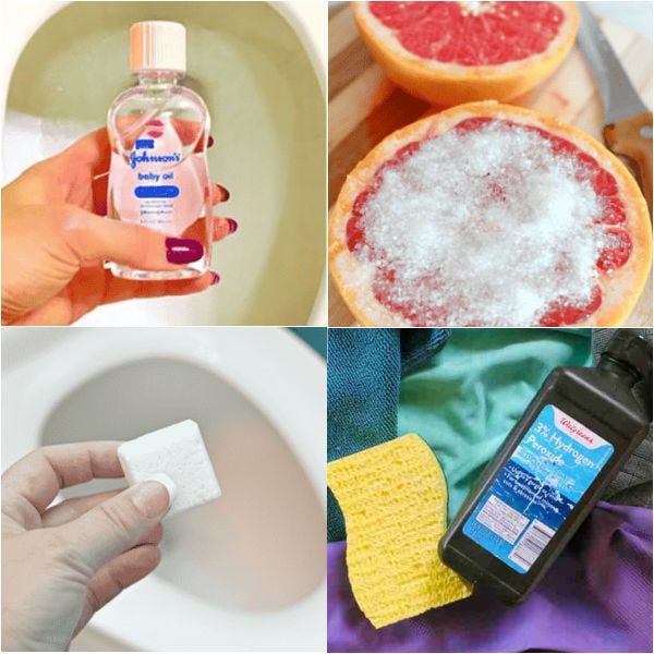 Keep your toilet bowl squeaky clean with these toilet cleaning hacks. 17 toilet bowl cleaning tricks you can try that will save time. Learn how to remove hard water stains, smells, and more with the best tips and tricks for the bathroom. #onecrazymom #toiletcleaninghacks