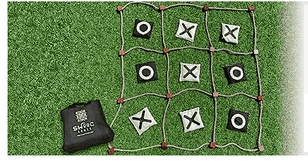 Giant Tic Tac Toe in the yard.