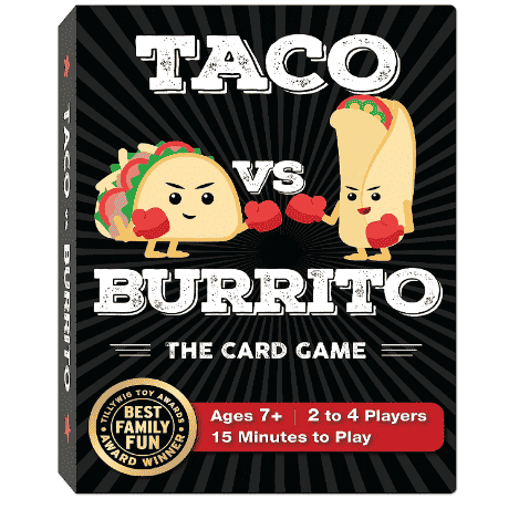 Taco vs Burrito game box.