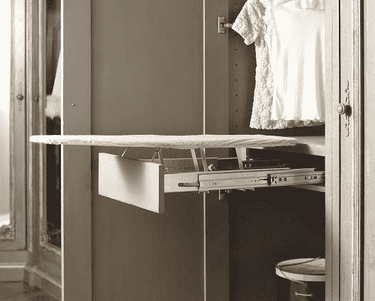 Ironing board drawer that pulls out.