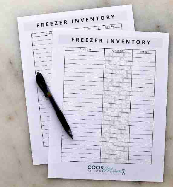 Inventory printable.