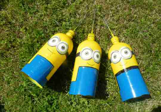 Minion Lawn Darts for a game.