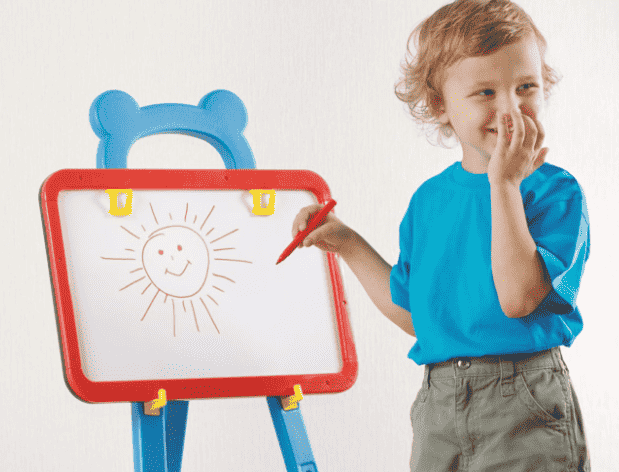 Pictionary with child.