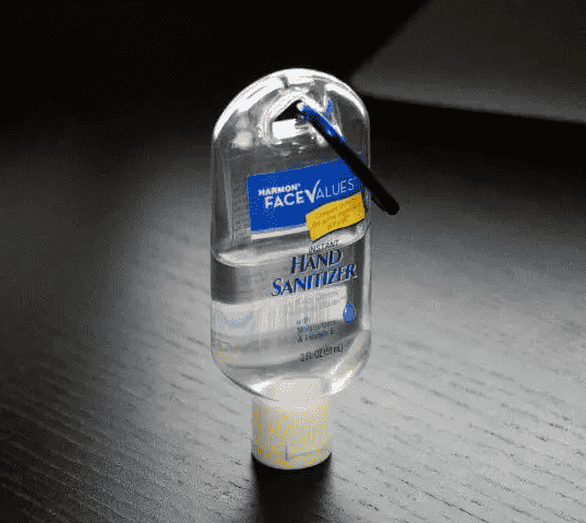 Bottle of Hand Sanitizer.