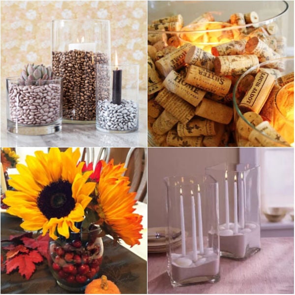 Step up your holiday decor game with these stunning 31 Christmas vase filler ideas. Get ready to transform your home into a winter wonderland with these filling vases ideas with lights, water beads, pine cones, water, jingle bells, ornaments and more. These simple ideas include apothecary jars, dollar store vases, farmhouse ideas for the easiest decor. #onecrazymom #christmasvasefillerideas #christmasdecoratingideas