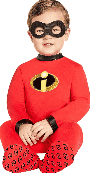 Baby jack jack costume on a baby boy.