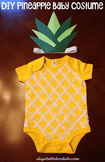 Bodysuit with pineapple design.