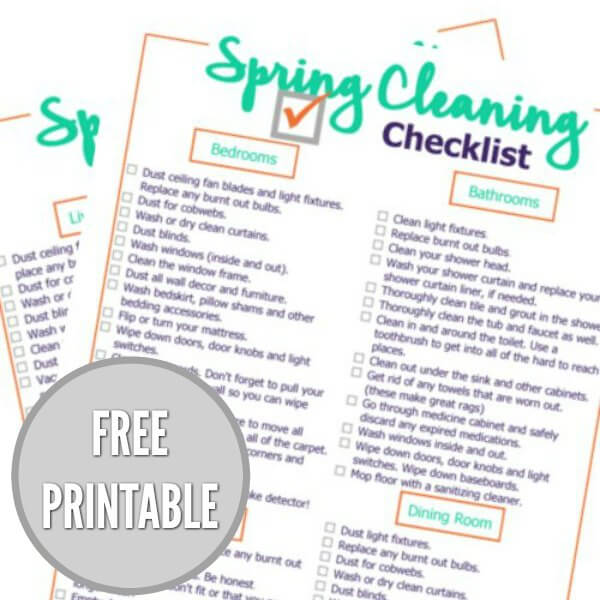 Are you ready to start Spring cleaning? Get this free spring cleaning checklist printable to help get you started and ensure you do not overlook anything! Are you ready to start Spring cleaning? Get this free spring cleaning checklist printable to help get you started and ensure you do not overlook anything!