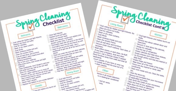 Are you ready to start Spring cleaning? Get this free spring cleaning checklist printable to help get you started and ensure you do not overlook anything! Are you ready to start Spring cleaning? Get this free spring cleaning checklist printable to help get you started and ensure you do not overlook anything!