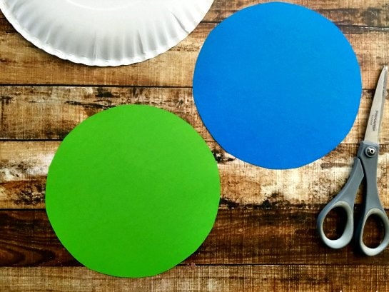 Circles cut out for award.