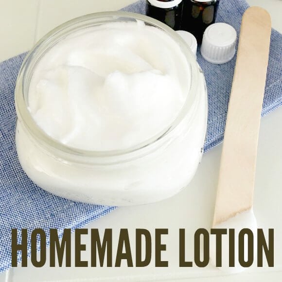 Homemade Lotion in a jar.