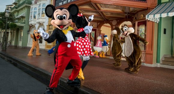 Mickey mouse on main street.
