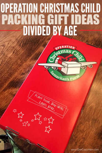 We have a huge list of Samaritan's Purse Operation Christmas Child Gift Ideas. This list is isย divided by age to make packing a box simple and easy. We have a huge list of Samaritan's Purse Operation Christmas Child Gift Ideas. This list is isย divided by age to make packing a box simple and easy.