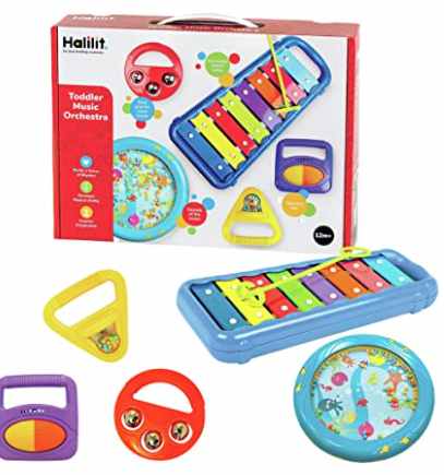 Toddler musical band.