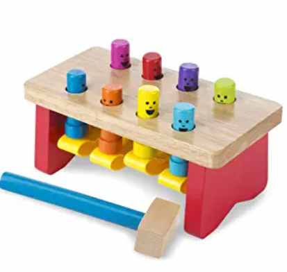 Melissa and Doug Wooden toy bench.